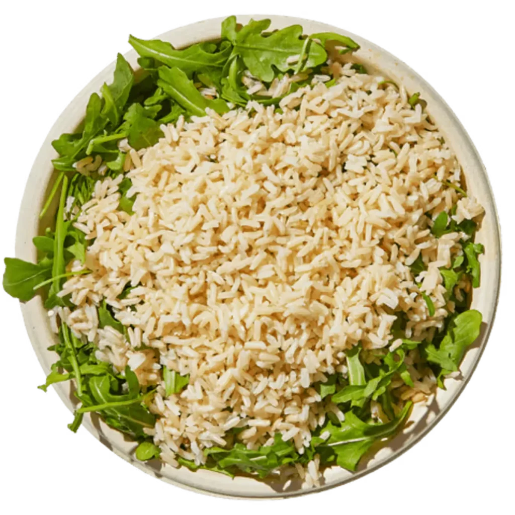 Greens + Grains Bowl with fresh greens, hearty grains, and a flavorful dressing.
