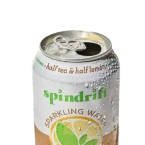Spindrift Half Tea & Half Lemon from Cava menu – a refreshing blend of sparkling tea and lemon, infused with real ingredients.