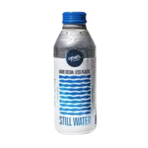 Open Water Still from Cava menu – pure, clean still water in an eco-friendly bottle for a refreshing hydration option.