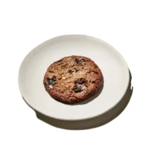 Salted Chocolate Oat Cookie from Cava menu – chewy oatmeal cookie with rich chocolate chunks and a touch of sea salt.